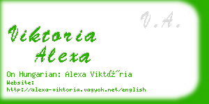 viktoria alexa business card